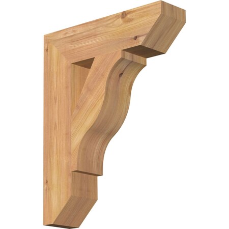 Funston Slat Smooth Bracket, Western Red Cedar, 3 1/2W X 14D X 18H